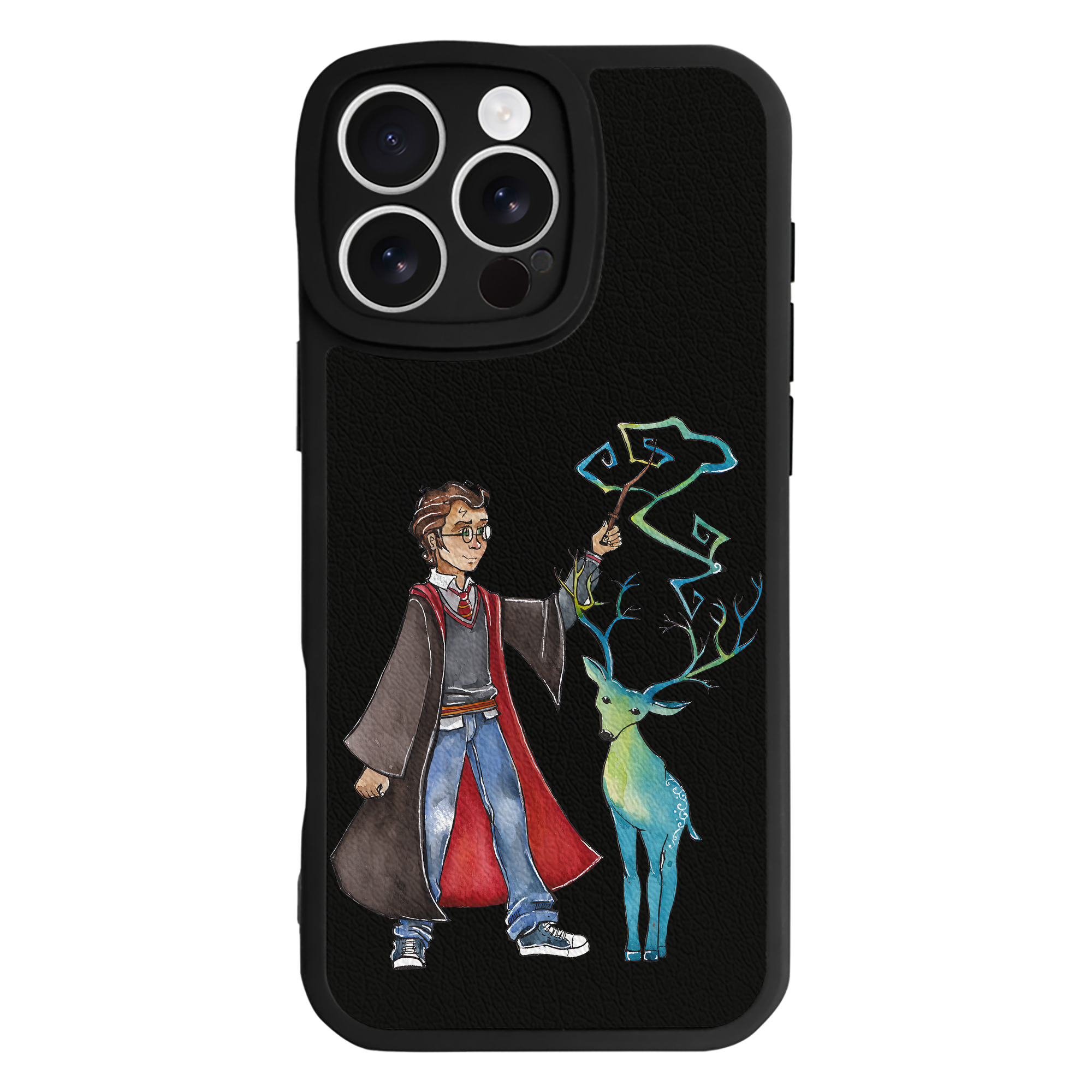 （画像用） Harry Potter ハリー・ポッターシリーズ 【iPhone 16シリーズ対応】シリコンスマホケース（レザー調） 材質：シリコン